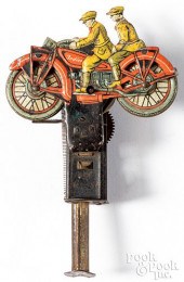TIN LITHOGRAPH INDIAN MOTORCYCLE TOY