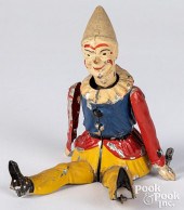 GUNTHERMANN PAINTED TIN WIND-UP SCOOTING