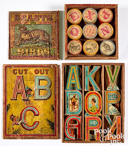 TWO EARLY ABC LETTER AND PICTURE 313fa0