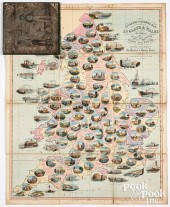 SPOONERS PICTORIAL MAP OF ENGLAND &