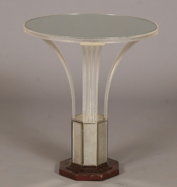Art Deco round occasional side 4ece5
