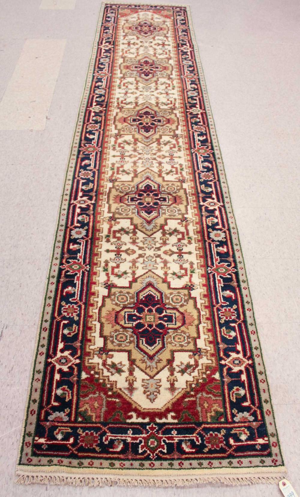 HAND KNOTTED ORIENTAL RUNNER PERSIAN 314131