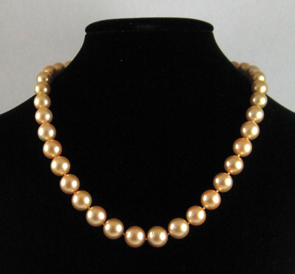 GOLDEN SOUTH SEA PEARL NECKLACE  314369
