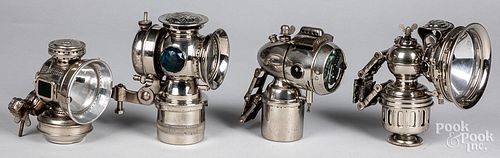 FOUR BICYCLE LAMPS CA 1900Four 314455
