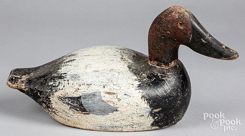 CARVED AND PAINTED CANVASBACK DUCK 314462