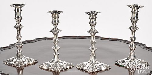 TWO PAIRS OF GEORGIAN STYLE SILVER 3147cb