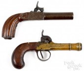 TWO PERCUSSION PISTOLS 19TH C Two 3148b1