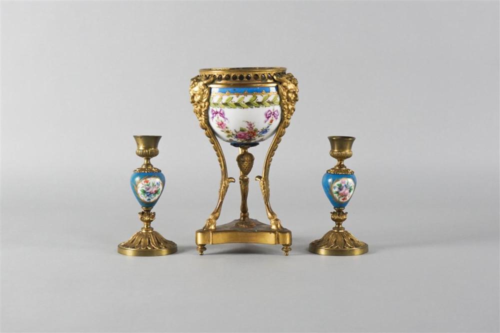PAIR OF ORMOLU MOUNTED SEVRES STYLE 312311