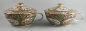 PAIR OF CHINESE ROSE MEDALLION CHAMBER