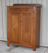 Primitive mixed woods jelly cabinet;