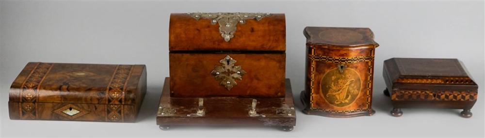 FOUR HINGED DECORATIVE BOXESFOUR 3124f4