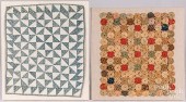 FOUR MOUNTED DOLL QUILTS, LATE 19TH