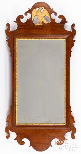 CHIPPENDALE STYLE MAHOGANY MIRROR  3125b2