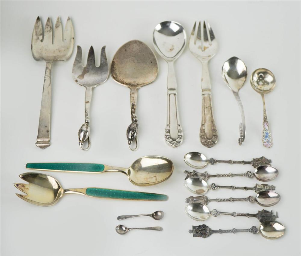 SELECTION OF SILVER TABLEWARESSELECTION 31278b