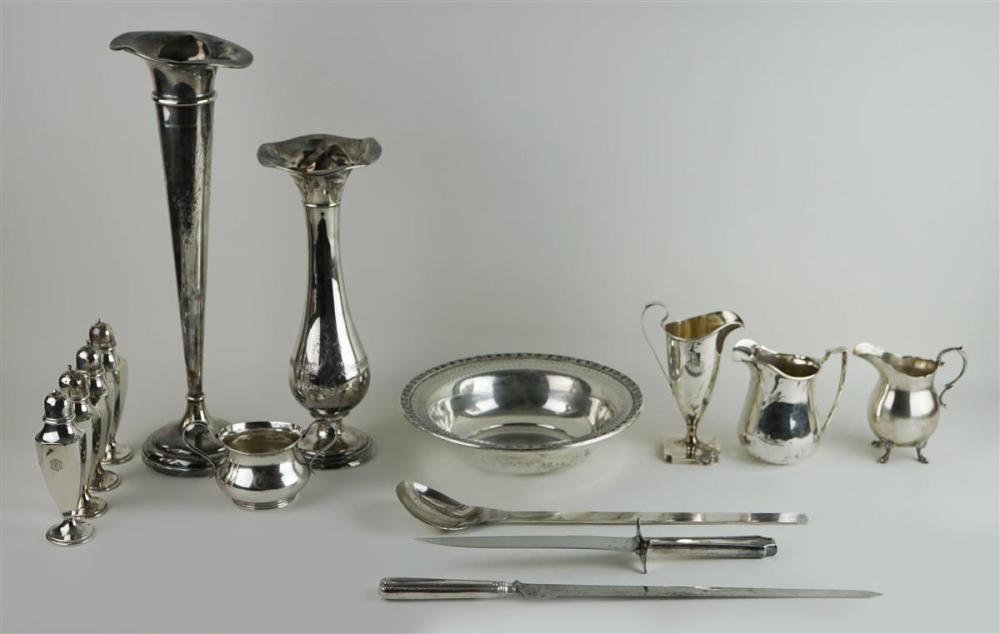 GROUP OF SILVER AND PLATED TABLEWARESGROUP 3127cd