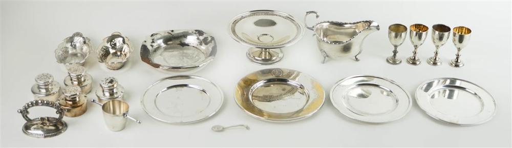 VARIOUS SMALL SILVER AND PLATED 3127db