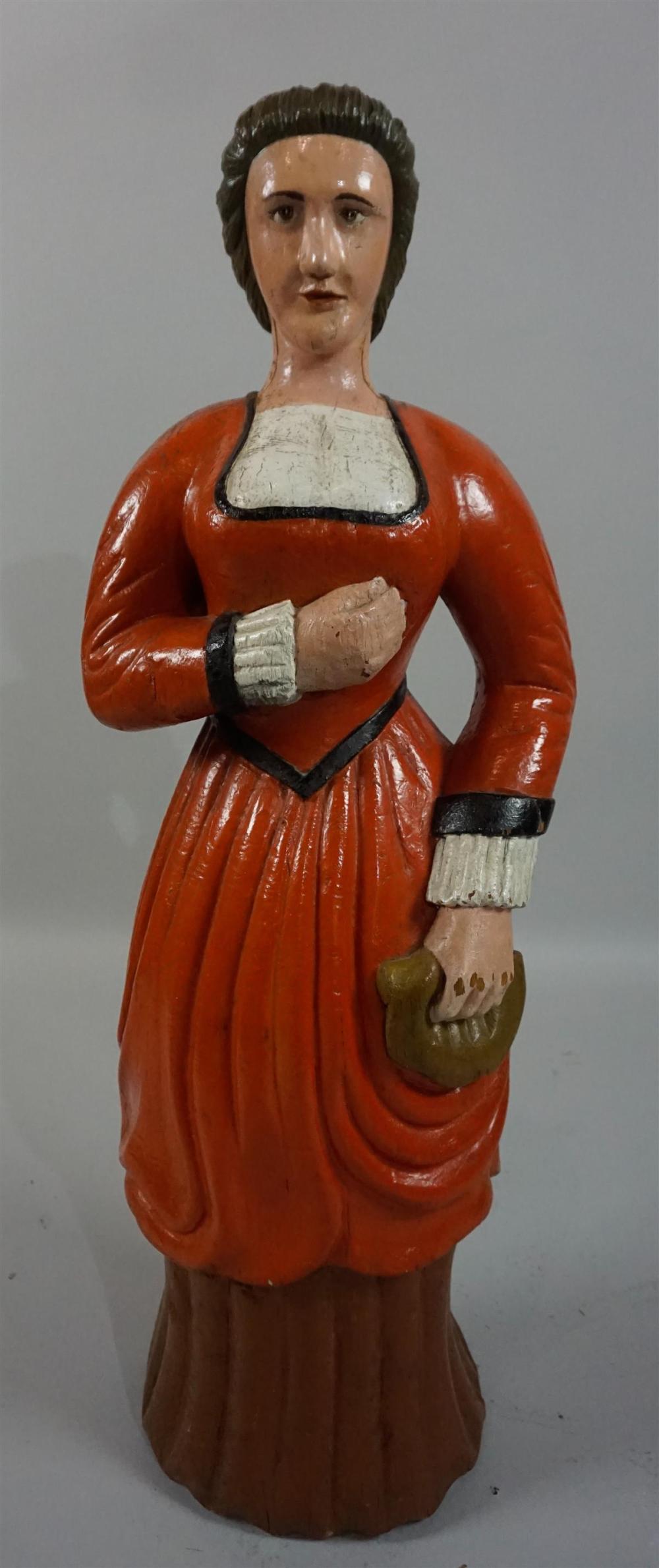 FOLK ART CARVED AND PAINTED FIGURE 312a08