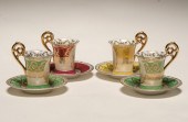 Royal Vienna porcelain demitasse cups
