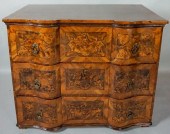 CONTINENTAL BAROQUE MARQUETRY COMMODE 312b0c