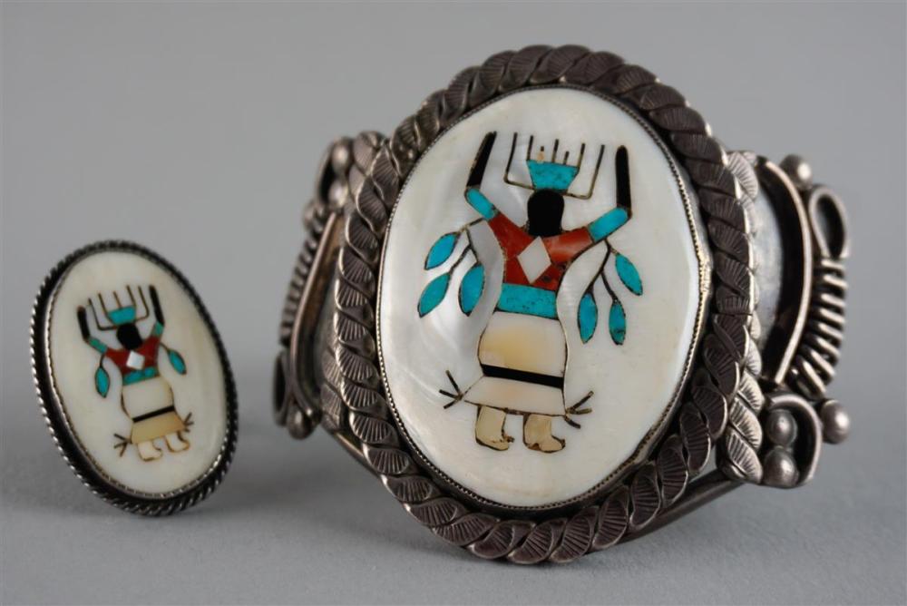 NATIVE AMERICAN BRACELET AND RING  312b61