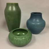 TWO HAMPSHIRE ART POTTERY VASES AND