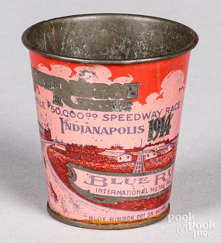 INDY 500 TIN LITHOGRAPH ADVERTISING 312f79