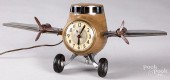 SESSION ELECTRIC AIRPLANE NOVELTY CLOCK,