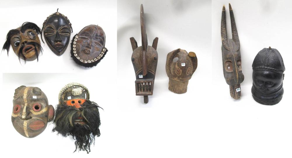 TRIBAL WOOD MASK COLLECTION 9  315cc7