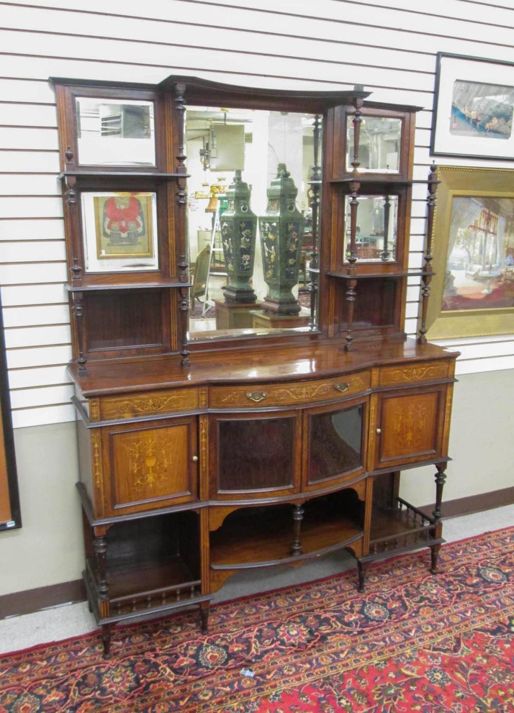 LATE VICTORIAN INLAID ROSEWOOD 315d3b