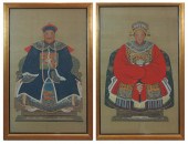 A PAIR OF CHINESE PORTRAIT PAINTINGS