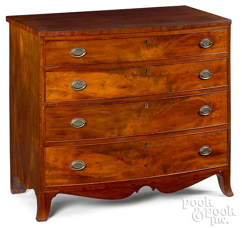 FEDERAL MAHOGANY BOWFRONT CHEST 316312