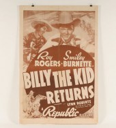 Roy Rogers vintage western movie poster;