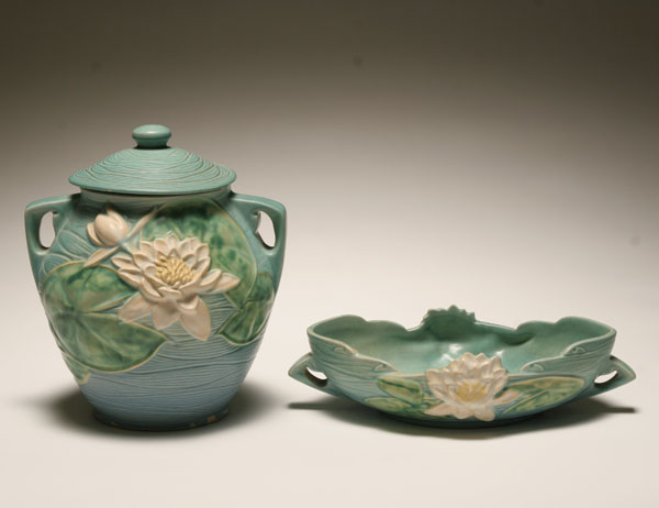 Roseville Water Lily art pottery 4f05e