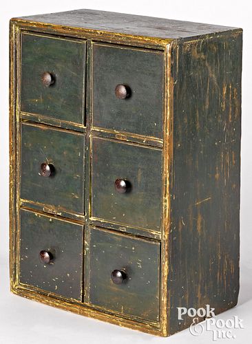 PAINTED PINE APOTHECARY CUPBOARD  3163b8