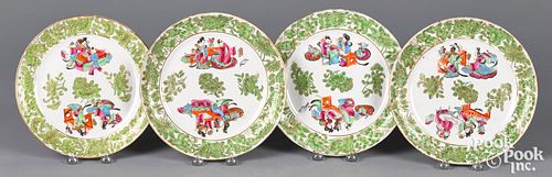 FOUR CHINESE EXPORT PORCELAIN FAMILLE 316572