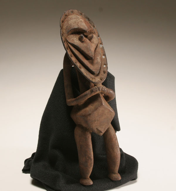 Oceanic carved wooden male figure  4f0ac
