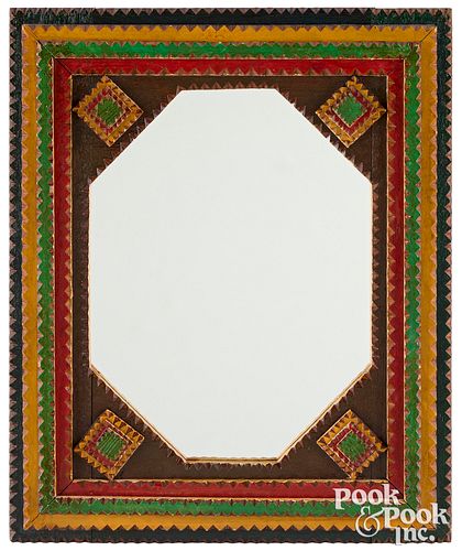 PAINTED TRAMP ART FRAME EARLY 316782
