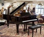 CONOVER CABLE GRAND PIANO WITH BENCH,