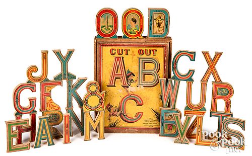 WHITNEY REED CUT OUT ABC BLOCKS  31697d