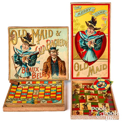 TWO MCLOUGHLIN BROS OLD MAID GAMESTwo 316991