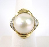 MABE PEARL DIAMOND AND FOURTEEN 3169aa