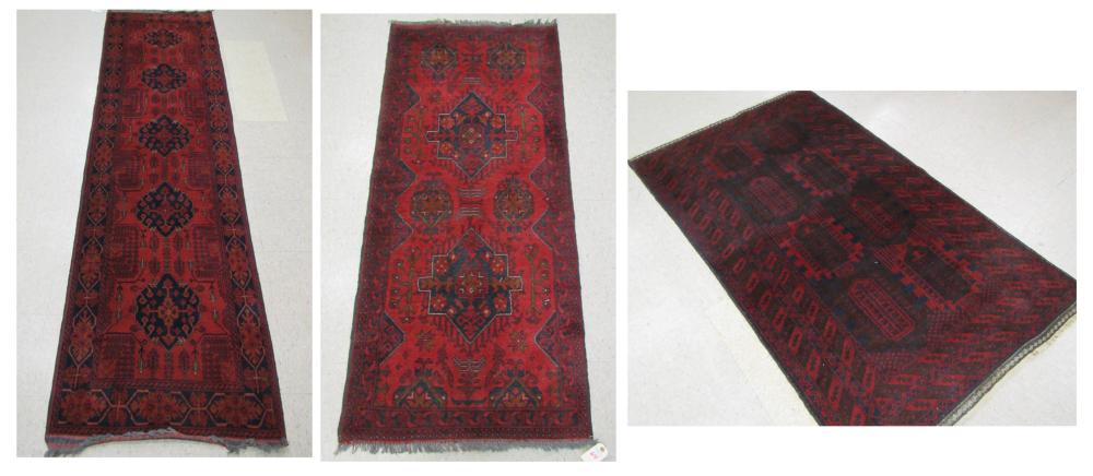 THREE HAND KNOTTED AFGHAN BELOUCHI 3169ec