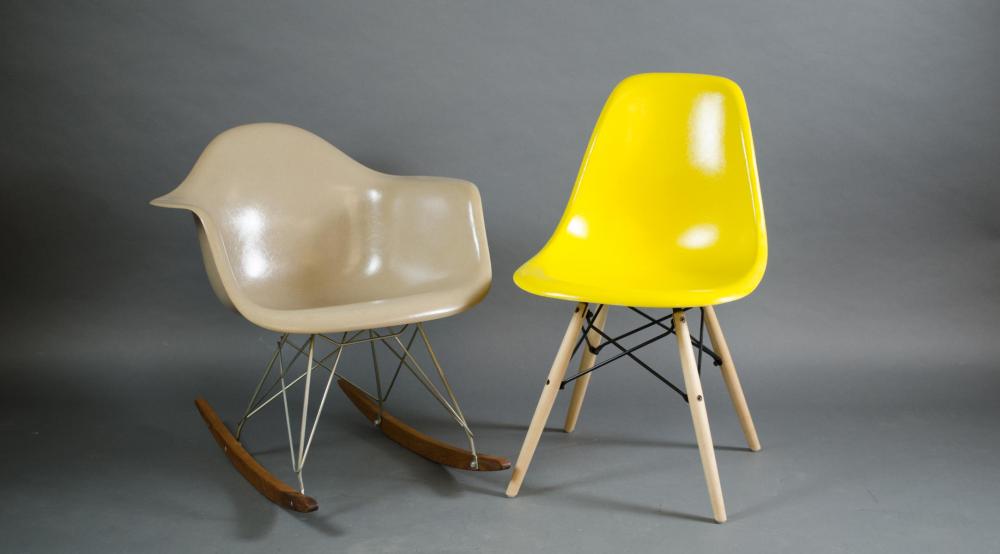 EAMES MID CENTURY ROCKER AND SIDE 316fd7