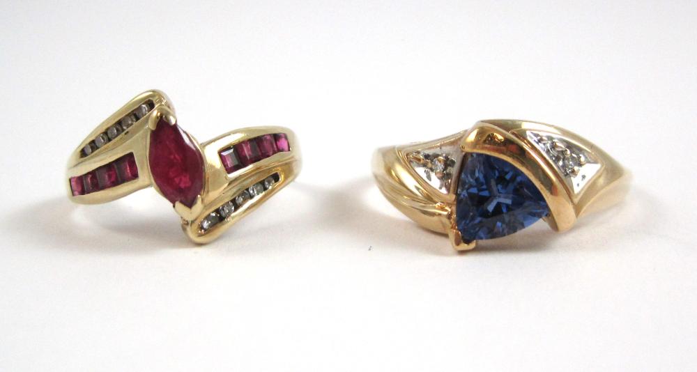 TWO COLOR GEMSTONE DIAMOND AND 314c11