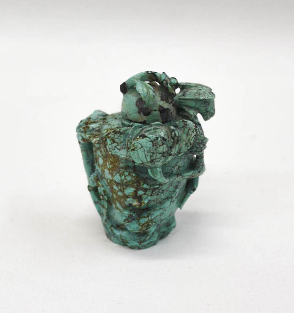 CHINESE CARVED TURQUOISE SNUFF 314c66