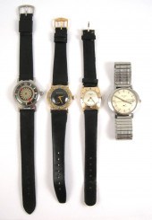 FOUR COLLECTIBLE WRIST WATCHES: 1950S