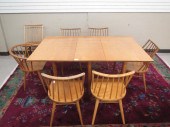 MID-CENTURY MODERN DINING TABLE AND