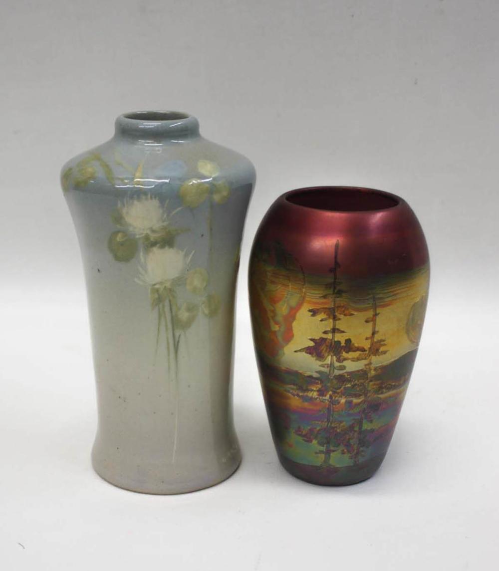 TWO AMERICAN ART POTTERY VASES  314eb7