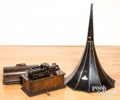 EDISON HOME PHONOGRAPHEdison home phonograph.

Condition: