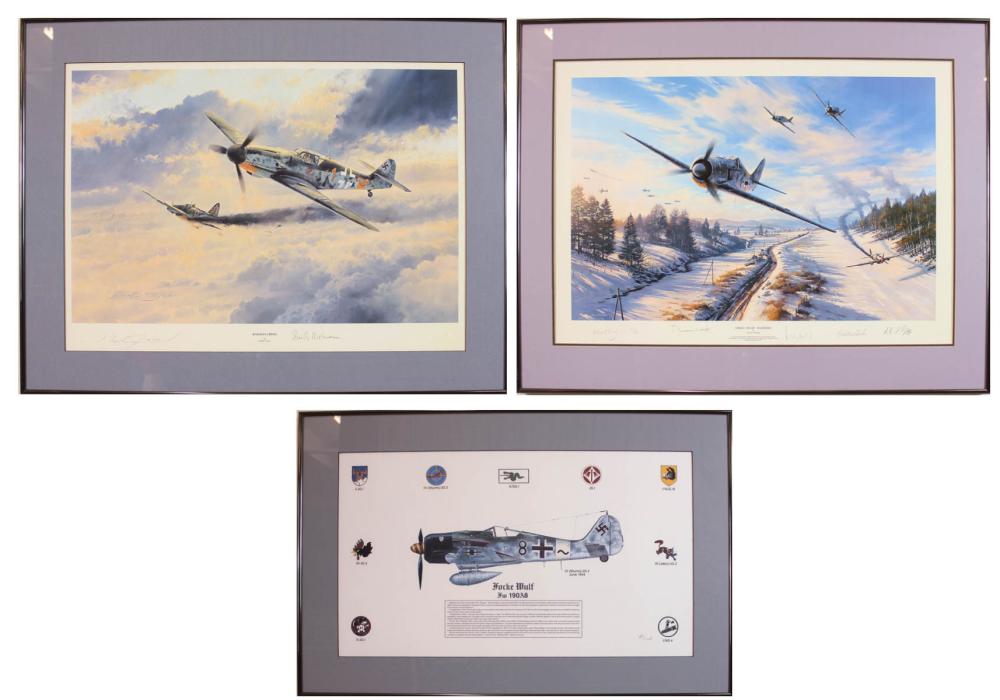 THREE WWII AVIATION OFFSET LITHOGRAPHS  315063
